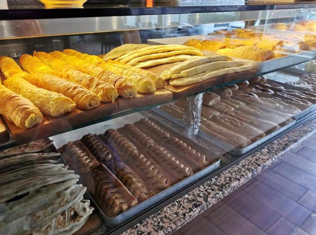 Vers Turks brood in de vitrine